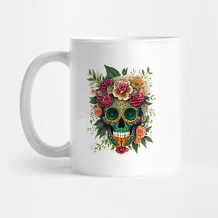 Sugar Skulls and Flowers Mug